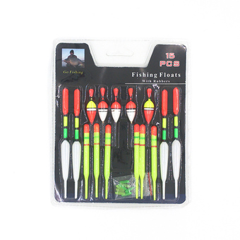 Jetting Buy Fishing Rubbers Float Tackle 15-Piece Set Multicolor