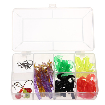Fishing Soft Lures with Box (59 pcs)