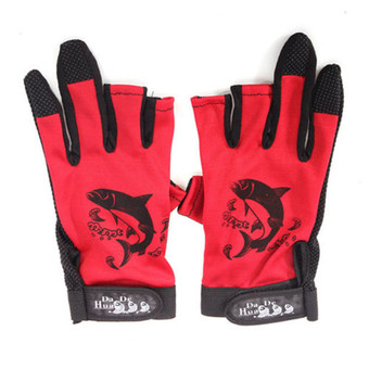 Fishing Gloves (Red)