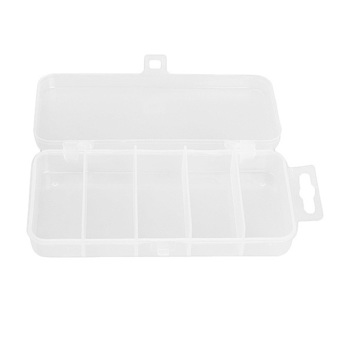 Transparent Plastic Fishing Lure Bait Box Storage Organizer Container Case