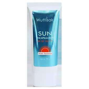 Wuttisak Sun Encapsulation SPF 50 PA ซัน เอ็นแคปโซเลเอียนเอสพีเอฟ 50 พีเอ++++70g/หลอด
