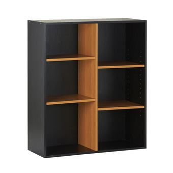 Tesco ชั้น 6 ช่อง สีบีช-ดำ ปรับระดับได้ 80X30X90 ซม