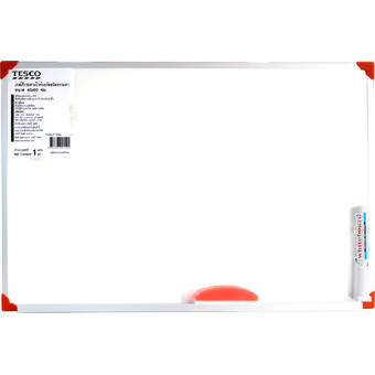 Tesco กระดานไวท์บอร์ดธรรมดา ขนาด 40 X 60 cm.
