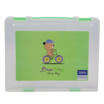 Tesco กล่องเอกสาร ลายการ์ตูน รุ่น A-20 - สีเขียว