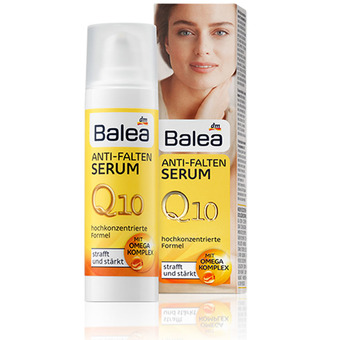 Balea ซีรัมบำรุงผิวหน้าต้านริ้วรอยแห่งวัย Q10 Anti-Wrinkle Serum with Omega-complex 30ml.
