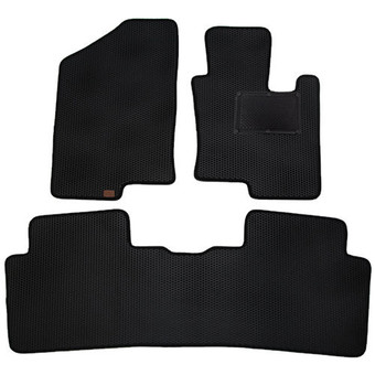 Blackhole Carmat พรมรถยนต์เข้ารูป 2 ชั้น Hyundai SONATA 2011 - 2014 Black + Rubber Pad รุ่น KHUSOVBR(สีดำ)