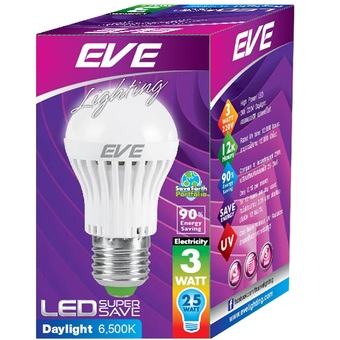 EVE แอลอีดี A50 SAVE 3 วัตต์ เดย์ไลท์ (1 หลอด)