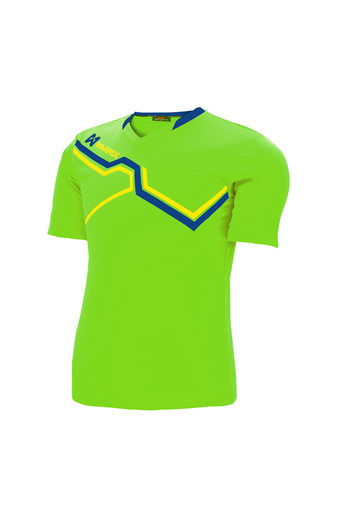 WARRIX SPORT เสื้อฟุตบอลพิมพ์ลาย WA-1516 สีเขียว-น้ำเงิน