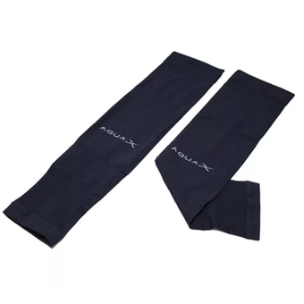 Lotte Aqua X Cool ปลอกแขน UV กันแดด ไร้รอยต่อ เนื้อเย็น สบายผิว - Black