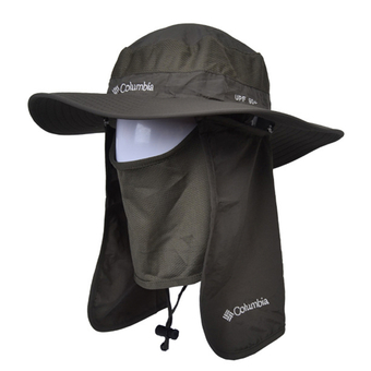 Sun Anti-uv Hat With Neck Protection Flap Cap (Army Green) (Intl)