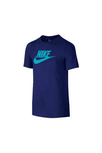 Nike เสื้อยืดลำลองเด็กผู้ชาย Nike Boy&#039;s CTM Crew Futura Icon (Deep Royal Blue/Omega Blue)