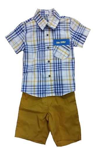 DD Kids ชุดเสื้อเชิ๊ตพร้อมกางเกงเนื้อนุ่มขนาด 24/36 เดือน เลเบลวีคิดส์สำหรับเด็กอายุ 2 ปี น้ำหนักเด็กไม่เกิน 17 กิโล