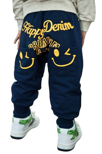Loose Casual Sports Trousers (Navy)