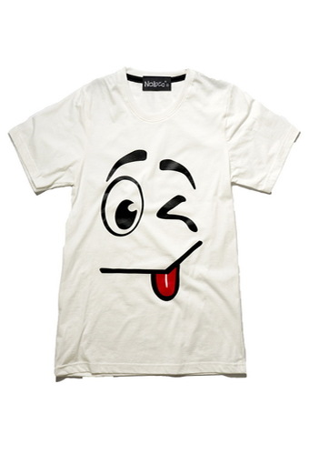 NOLOGO เสื้อยืดเด็ก รุ่น แลบลิ้นเล็ก (สีขาว)