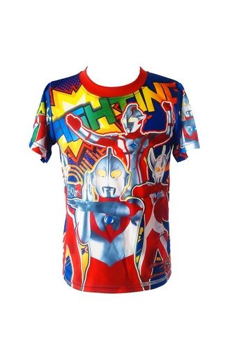 Sport Hiro เสื้อยืดการ์ตูนอุลตร้าแมนบาร์เทอร์ V.2 สำหรับเด็ก 4-10 ปี K-0058 (หลากสี)