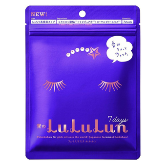 LULULUNเฟซ มาส์ก น้ำเงิน7เดย์ แพ็ค7แผ่น