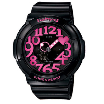 Casio Baby-G นาฬิกาข้อมือผู้หญิง สายเรซิ่น รุ่น BGA-130-1B (สีดำ)