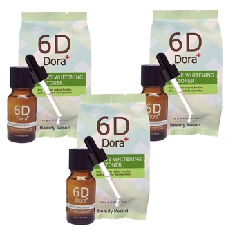 6D Dora+ Intensive Whitening Toner (6D Dora+ โทนเนอร์สลายฝ้า กระ) 3 ขวด