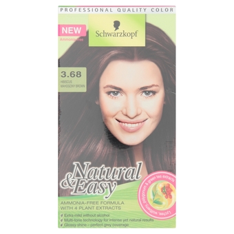 Schwarzkopf NATURAL อีซี่ น้ำตาลมะฮอกกานี 3.68