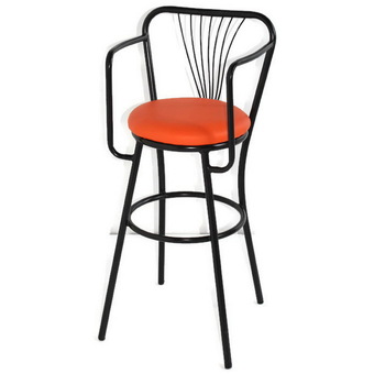 Inter Steel เก้าอี้เด็ก เก้าอี้เสริมเด็ก ร่วมโต๊ะทานข้าว รุ่น Shina Doll2 - Black/Orange