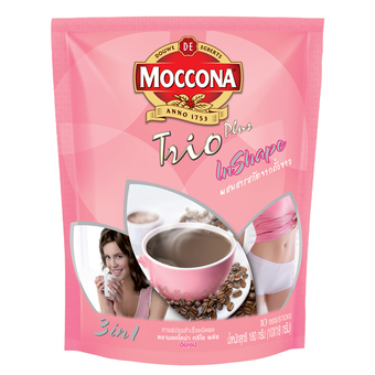 ขายยกลัง! MOCCONA ทรีโอ+ อินเชปกาแฟ3อิน1 18กรัม แพ็ค 10 ซอง (รวม 18 แพ็ค)
