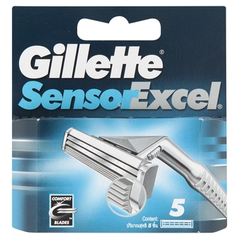 Gillette ใบมีดโกน เซ็นเซอร์ เอ็กเซล (5 ใบ)