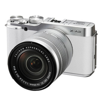 Fujifilm X-A2 Mirrorless Digital Camera with 16-50mm Lens (White) เเถมฟรี Kingston Micro SD Class 10 16 GB