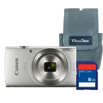 Canon Digital Camera Ixus 175 (Silver) + SD Card 8 GB + Bag (ประกันศูนย์)