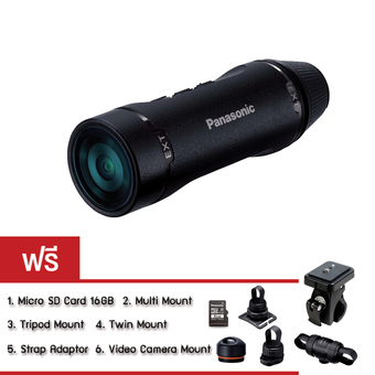 Panasonic กล้องวิดีโอ Action Camera รุ่น HX-A1-K SET Biker