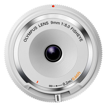 Olympus BCL-0980 (9mm F8.0 Fisheye) Fisheye Body Cap Lens (สีขาว)