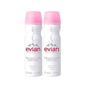 Evian สเปรย์น้ำแร่เอเวียง Evian facial spray 50 ml (2 ขวด)