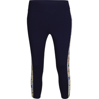 F&F เลกกิ้งสี่ส่วนตัดต่อลายด้านข้าง (NAVY)