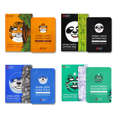 SNP Animal Mask แผ่นมาส์คหน้ารูปสัตว์ 4 แบบ (แบบละ 10 แผ่น)