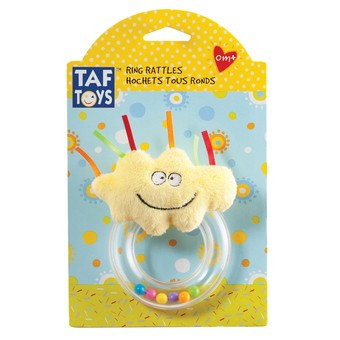 TAFTOYS แทฟทอยส์ ก้อนเมฆ RING RATTLES TF-11155 (สีเหลือง)