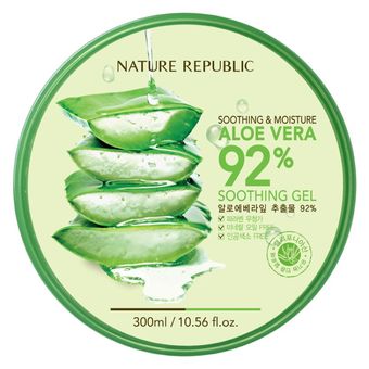 Nature Republic Soothing Moisture Aloe Vera 92 Soothing Gel 300mlx2