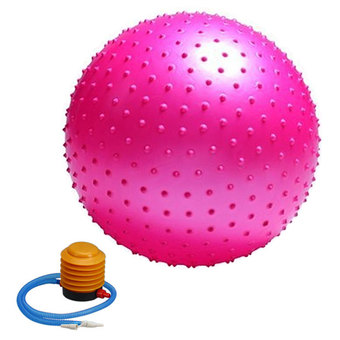 Kinglion Sport 75CM ลูกบอลโยคะผิวหนามสีชมพู Pink Fitball Fitness Ball Yoga Ball Massage Ball