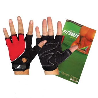 SportLand ถุงมือยกน้ำหนัก Men Gloves - Black