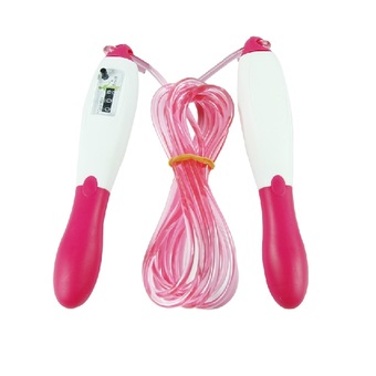 a*bloom ที่กระโดดเชือก แบบนับจำนวนครั้ง และแคลอรี่ Jump Rope with Calorie and Time Counter Handle - Pink