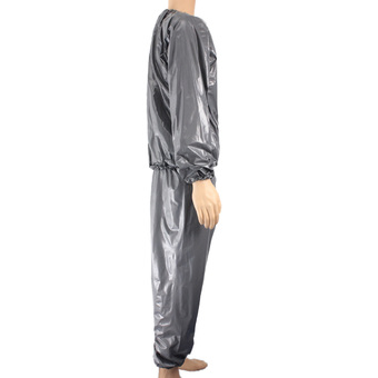 Fitness Loss Weight Sweat Suit Sauna Suit Exercise Gym Size XL Grey (Intl)