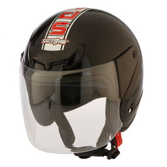 SPACE CROWNหมวกกันน็อคเต็มใบ รุ่นEX สีดำเงา