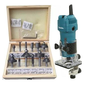 MAKITA ทริมเมอร์ รุ่น 3709 + ดอกทริมเมอร์ BIGWOOD 12ตัว/ชุด