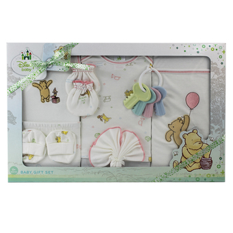 CLASSIC POOH คลาสสิคพูห์ ชุดของขวัญเด็ก 0-6 เดือน 9 ชิ้น – สีครีม