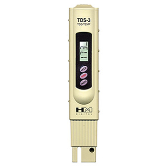 HM Digital เครื่องวัดค่าทีดีเอส TDS Meter TDS-3 (สีเบจ)
