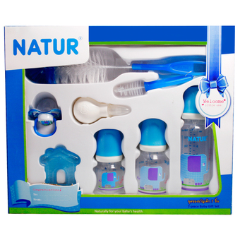 NATUR เนเจอร์ ชุดของขวัญเด็ก7ชิ้น – สีฟ้า