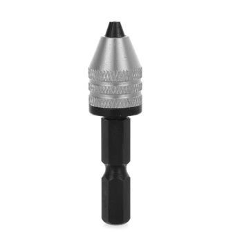 0~3mm Mini Hexagon Electric Grinder Drill Screwdriver Chuck Connecting Rod (Black/Silver) (Intl)