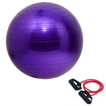 Green Plus ลูกบอล โยคะ (Purple) แถมฟรี ยางยืดออกกำลังกาย