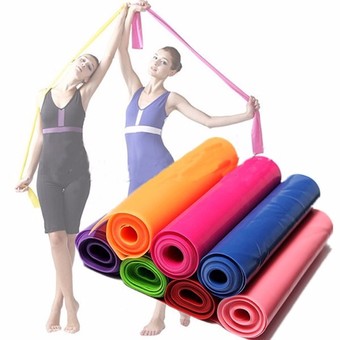 Audew 1.5m Exercise Pilates Yoga Dyna Resistance Abs Workout Physio Aerobics Stretch Band Blue - INTL