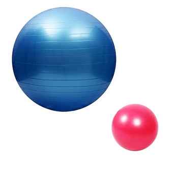 BEGINS Value Set Yoga Ball 65 cm &amp; Mini Ball 20 cm แพ็คคู่ ลูกบอลโยคะ ขนาด 65 cm และ 20 cm