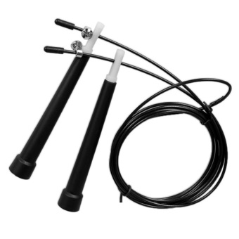 Steel Wire High Ultra Speed Skip Adjustable Jump Rope Crossfit Fitness Cardio 3M (Intl)
