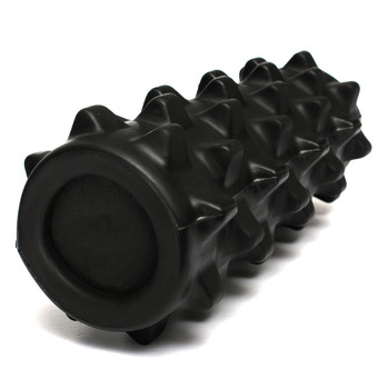 EVA Yoga Foam Grid Massage Roller Yoga Pilates Fitness Physiotherapy Rehabilitation (Black)